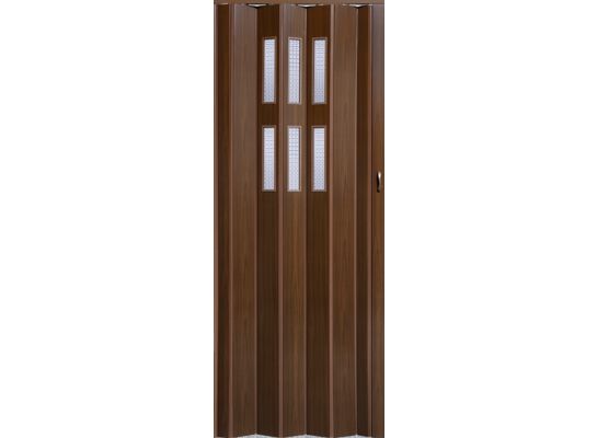 Drzwi harmonijkowe PIONEER GLASS 9326 84 x 202 cm orzech