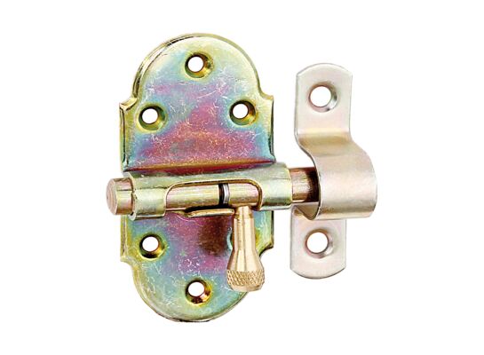 Rygiel z blokadą ze sprężyną ocynkowany 40 x 75 x ⌀9