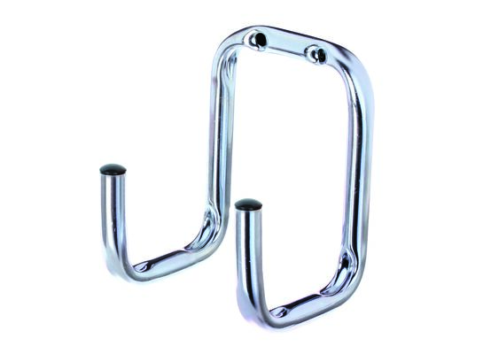 Hak ścienny wygięty podwójny 115 x 80 x 90