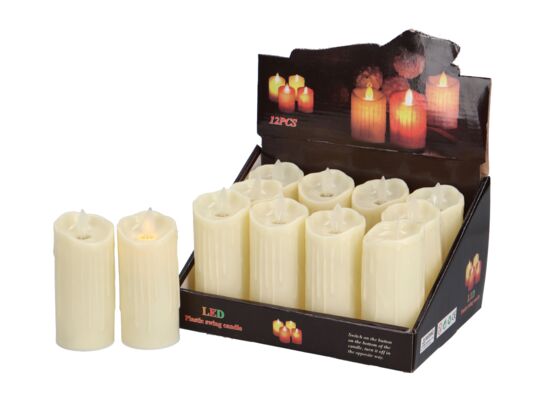 Świeczka LED ruchomy płomień 10,5 cm ciepły biały