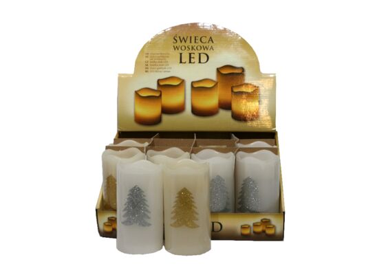 Świeczka dekoracyjna LED 9 cm ciepły biały