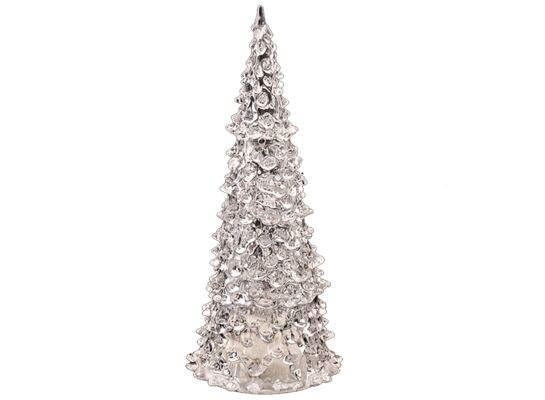 Choinka LED 23 cm migające kolorowe światło biała