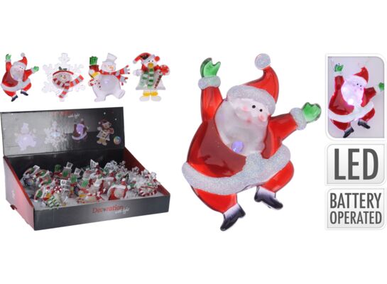 Zawieszka na okno LED mix wzorów 9 cm