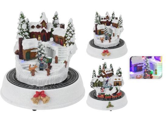 Miasteczko 6 LED mix 2 wzorów kolorowe światło