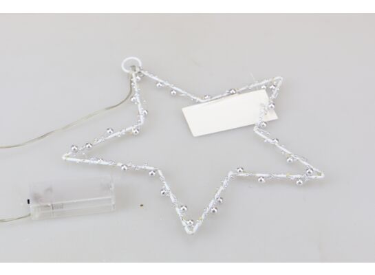 Gwiazda do zawieszenia 22 LED stałe ciepłe białe światło