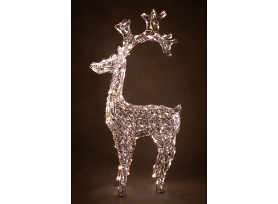 Renifer zewnętrzny 200 LED ciepły biały 120 cm