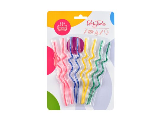 Świeczka spiralna party 21,5 cm mix