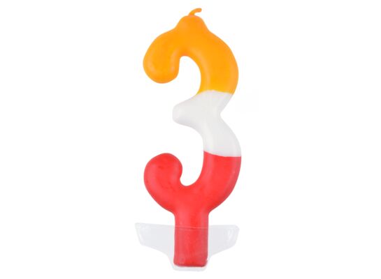 Świeczka cyferka - kolor nr 3