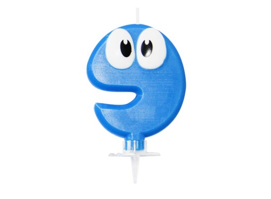 Świeczka cyferka - ludek nr 9