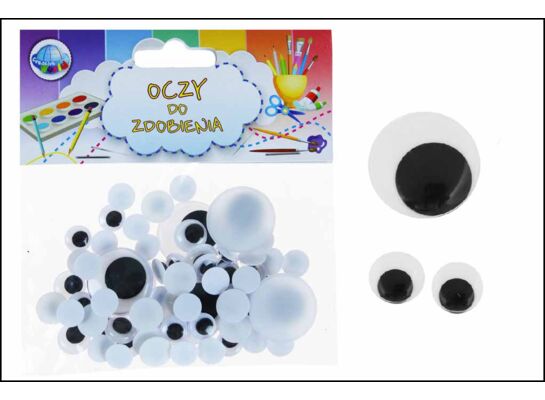 Oczy do zdobienia mix