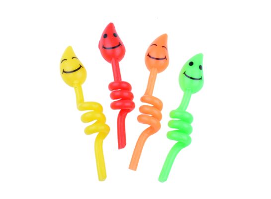 Świeczka świderek z buźką 17,5 cm mix