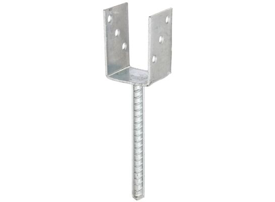 Wspornik słupa forma U stal żebrowana 71 x 104/4