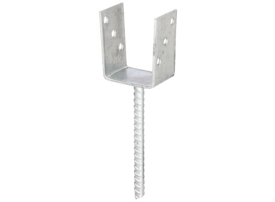 Wspornik słupa forma U stal żebrowana 81 x 104/4