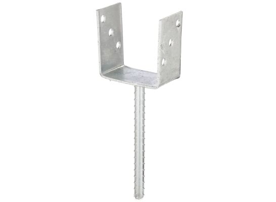 Wspornik słupa forma U stal żebrowana 101 x 104/4