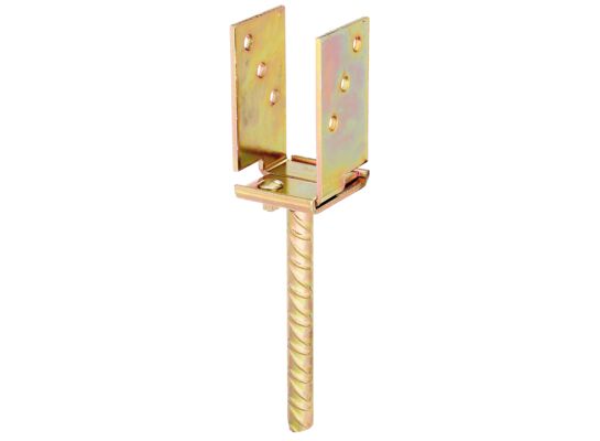 Wspornik słupa forma U stal żebrowana 71-131/5