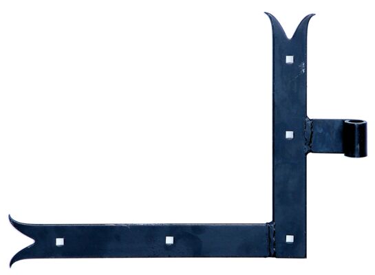 Zawias narożny czarny rybi ogon 250 x 300