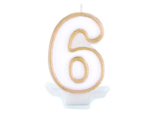 Świeczka cyferka nr 6