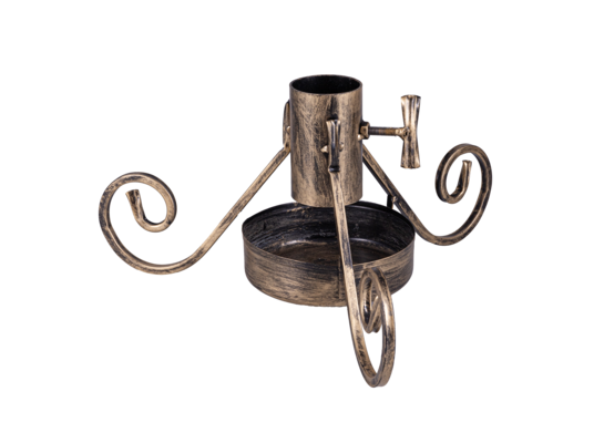 Stojak choinkowy metalowy 55 x 60 x 10 cm złoty