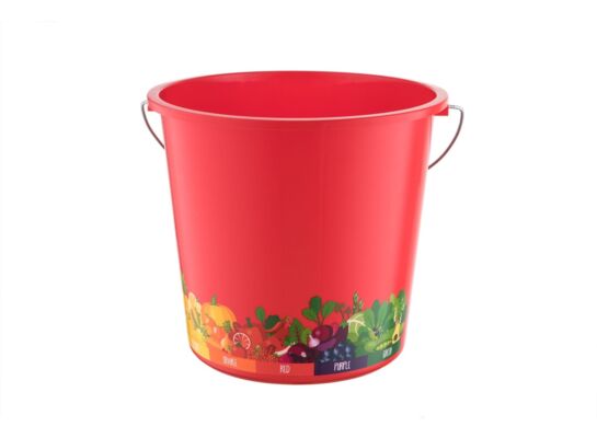 Wiadro Vitaline 5 l czerwony