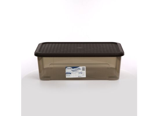 Pojemnik do przechowywania z pokrywą combi box Arianna 58,2 x 38 x 18,8 cm 29,5 l brąz