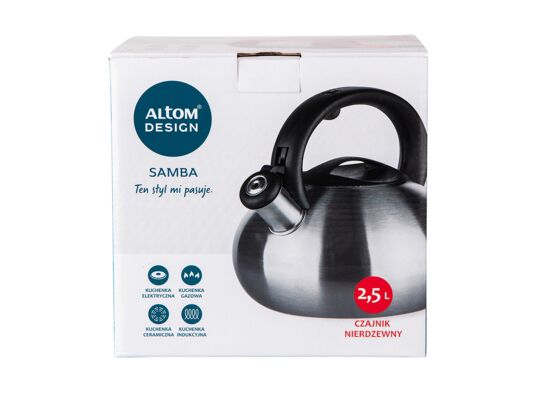 Czajnik nierdzewny 2,5 l samba satin