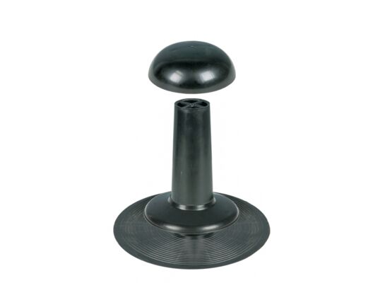 Kominek wentylacyjny czarny 27,2 x 28 cm MAXPOL