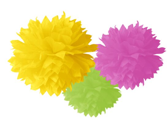 Pompon dekoracyjny 3 sztuki