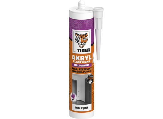 Akryl elastyczny Tiger biały 280 ml