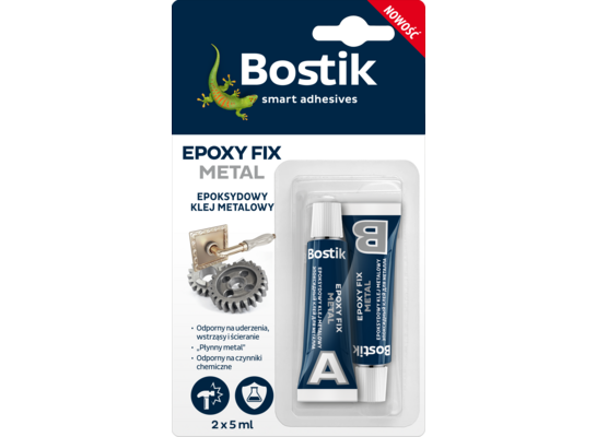 Epoksydowy klej metalowy BOSTIK EPOXY FIX METAL 2 x 5 ml