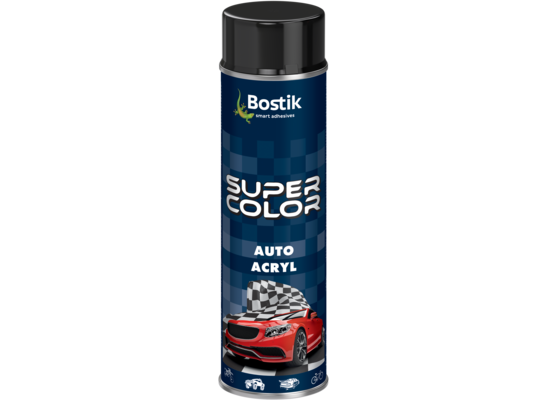 Lakier motoryzacyjny akrylowy czarny połysk 400 ml Bostik