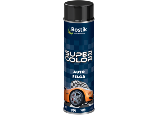 Lakier akrylowy do felg czarny 500 ml Bostik