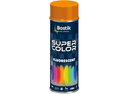 Lakier w aerozolu fluorescencyjny 400 ml pomarańczowy Bostik