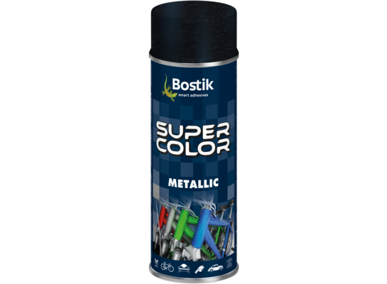 Lakier w aerozolu metalic 400 ml czarny Bostik