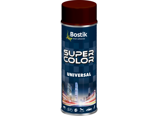 Lakier w aerozolu uniwersalny 400 ml brązowy Bostik