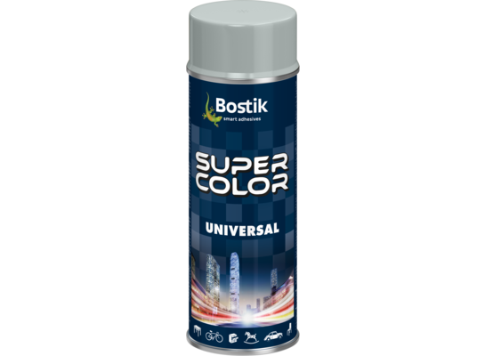 Lakier w aerozolu uniwersalny 400 ml jasnoszary Bostik