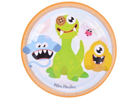 Talerz papierowy pillow monsters