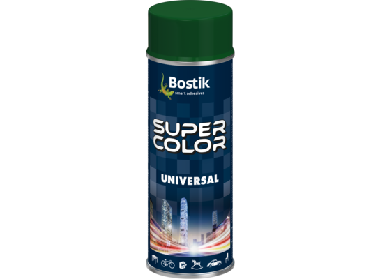 Lakier w aerozolu uniwersalny 400 ml ciemnozielony Bostik