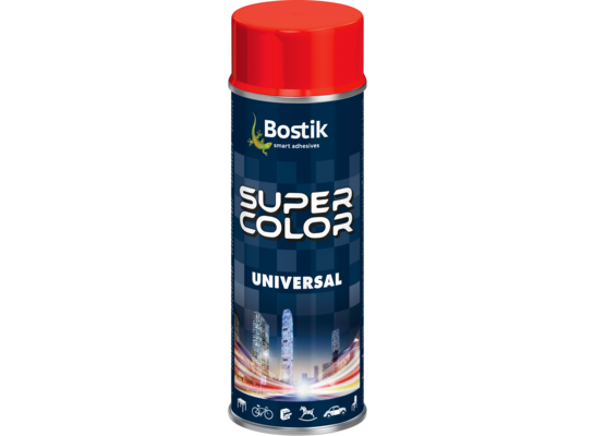 Lakier w aerozolu uniwersalny 400 ml czerwony Bostik