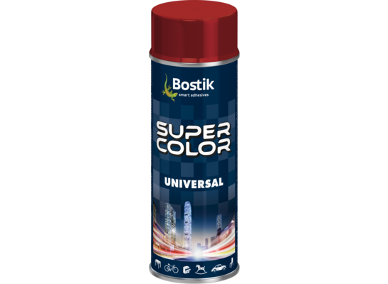 Lakier w aerozolu uniwersalny 400 ml rubinowy Bostik