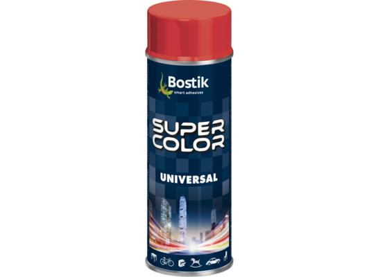 Lakier w aerozolu uniwersalny 400 ml ognista czerwień Bostik