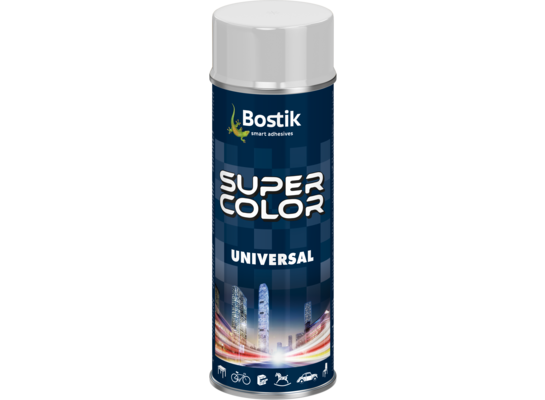 Lakier w aerozolu uniwersalny 400 ml biały połysk Bostik