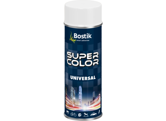 Lakier w aerozolu uniwersalny 400 ml biały mat Bostik