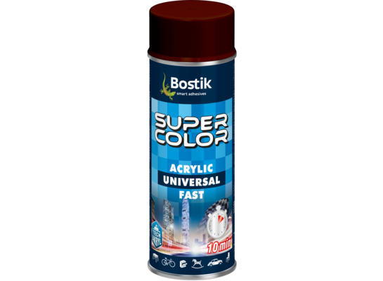 Lakier w aerozolu uniwersalny akrylowy 400 ml brązowy Bostik