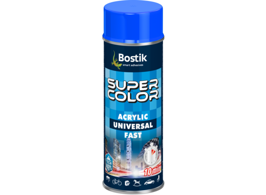 Lakier w aerozolu uniwersalny akrylowy 400 ml niebieski Bostik