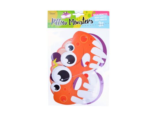 Maska monster party 3 sztuki