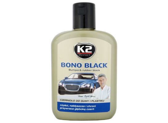 Czernidło do gumy i plastiku BONO BLACK 200 ml K2
