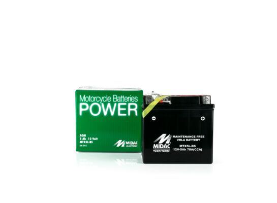 Akumulator motocyklowy MTX4L-BS 4 Ah /50 A/ P MIDAC