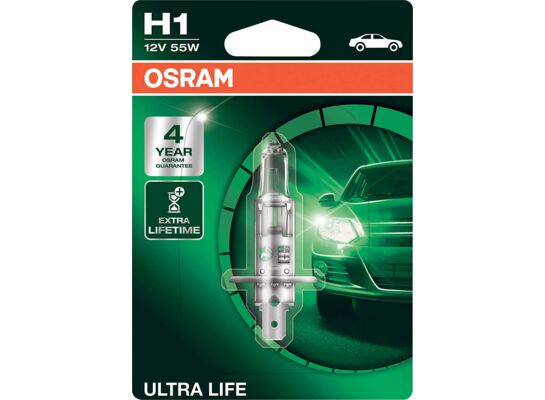 Żarówka Osram Ultralife H1 55 W P14,5S 12 V