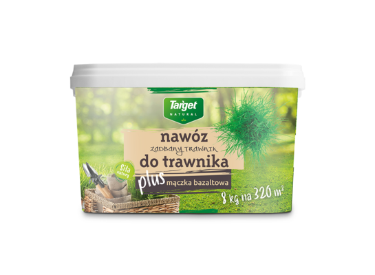 Nawóz zadbany trawnik z mączką bazaltową 8 kg Target