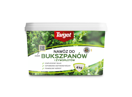 Nawóz do bukszpanów i żywopłotów z mikroskładnkami 4 kg Target